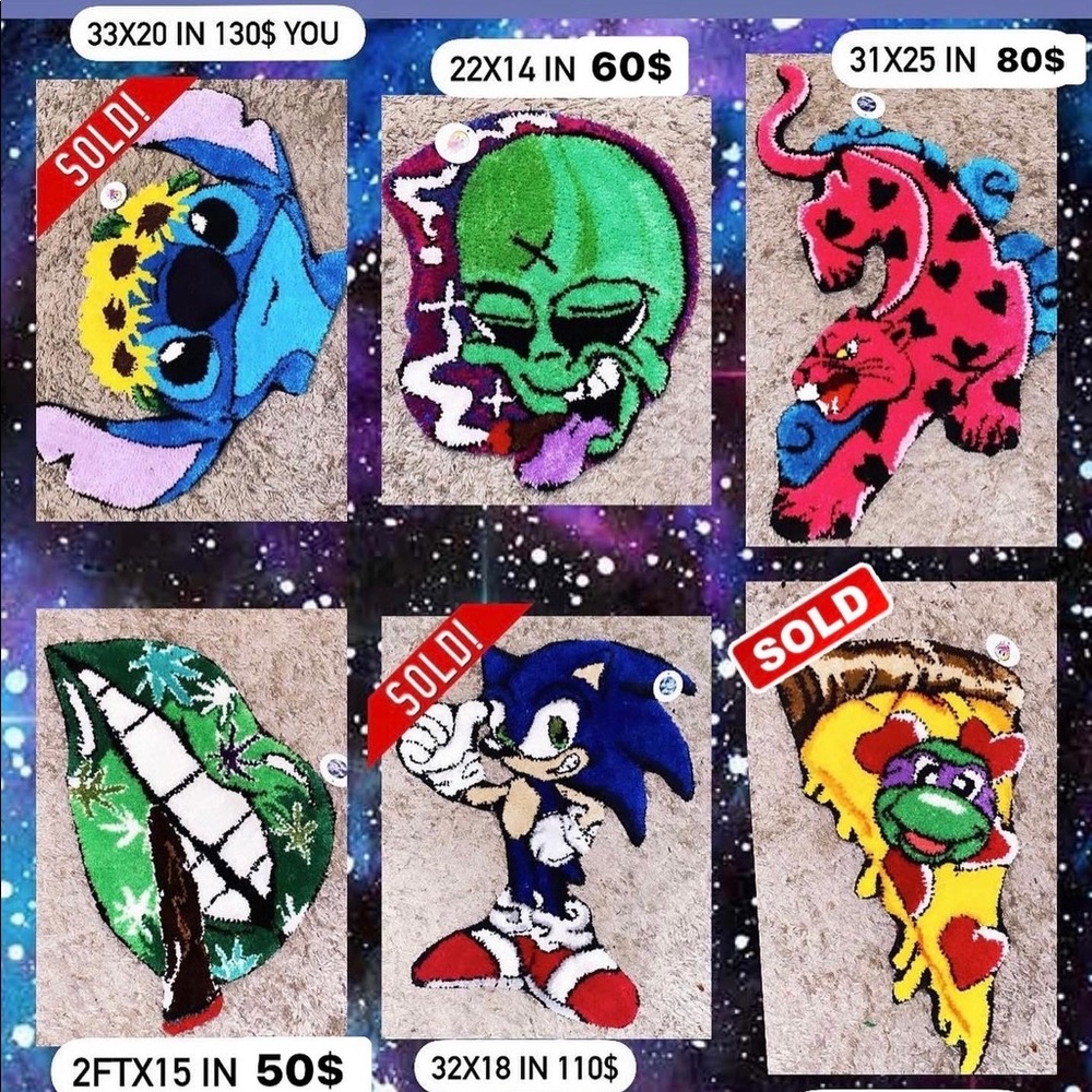 Cotton 100% HANDMADE Rugs/wall hangings 🧵